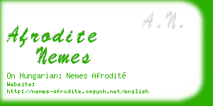 afrodite nemes business card